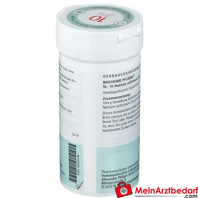 Biochemie Pflüger Nr. 10 Natrium sulfuricum D6 Pulver 1000 mg