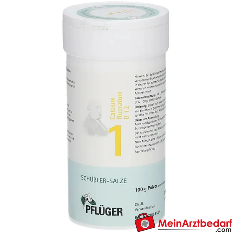 Pflüger Biochemie Nr.1 Calcium fluoratum D12 Pulver 1000 mg (1 g)