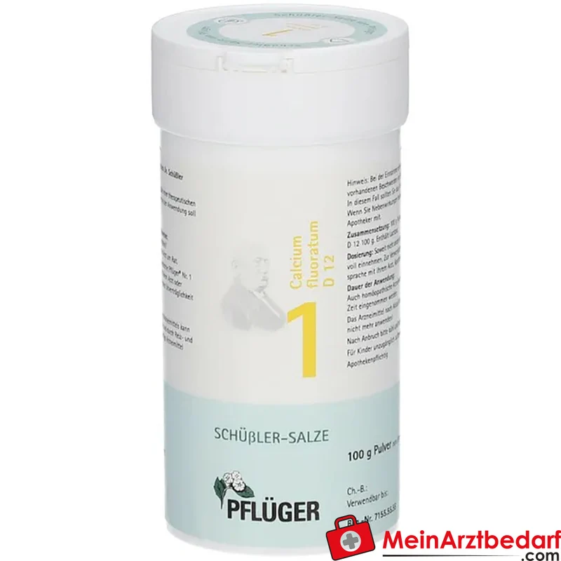 Pflüger Biochemie Nr.1 Calcium fluoratum D12 Pulver 1000 mg (1 g)