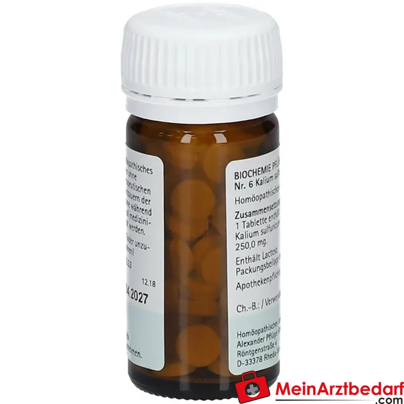 Biochemie Pflüger Nr. 6 Kalium sulfuricum D6 250 mg Tabletten