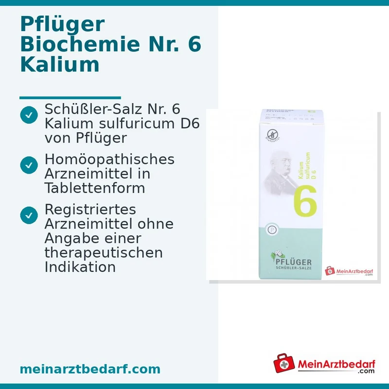 Biochemie Pflüger Nr. 6 Kalium sulfuricum D6 250 mg Tabletten