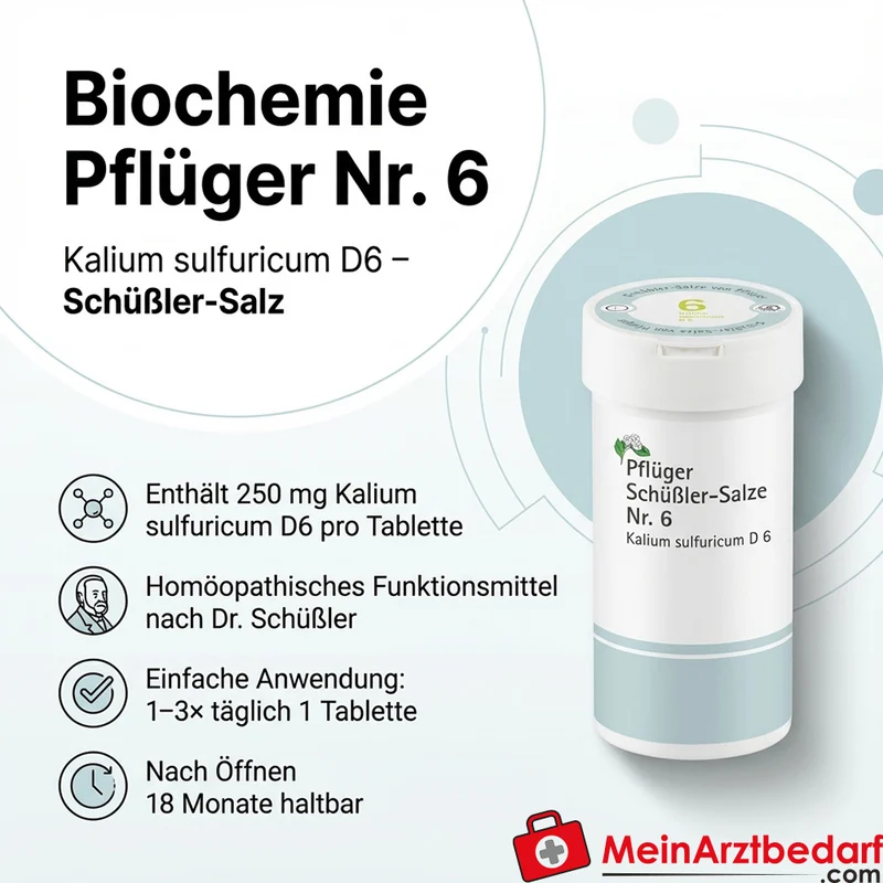 Biochemie Pflüger Nr. 6 Kalium sulfuricum D6 250 mg Tabletten