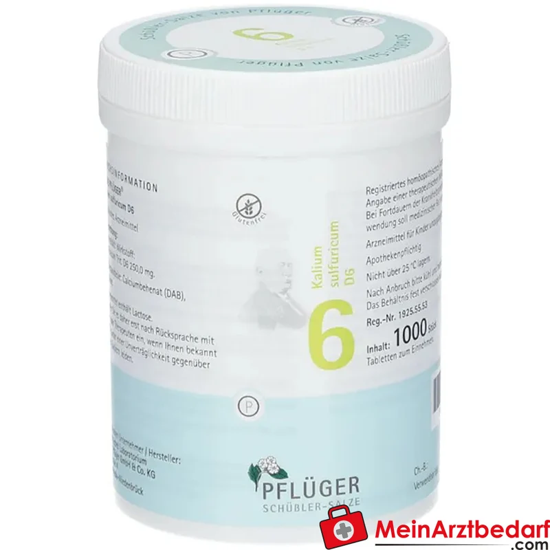 Biochemie Pflüger Nr. 6 Kalium sulfuricum D6 250 mg Tabletten