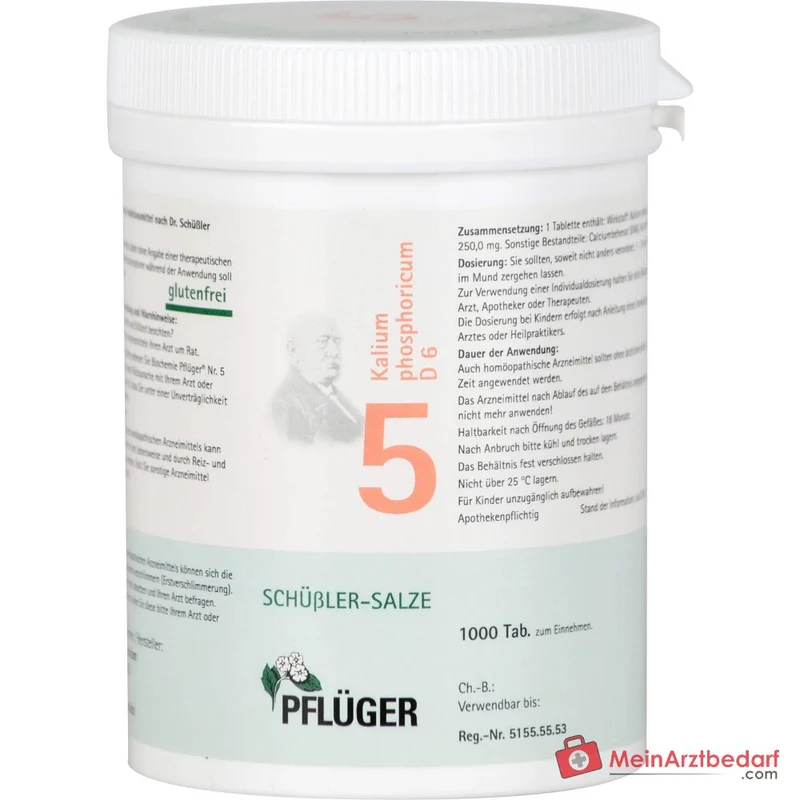 Biochemie Pflüger Nr. 5 Kalium phosphoricum D6 Tabletten, 100 St.