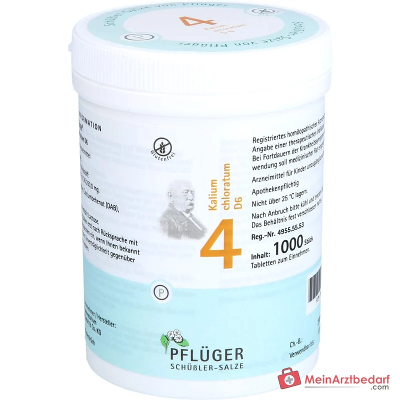 Biochemie Pflüger Nr. 4 Kalium chloratum D6 Tabletten 100 Stück