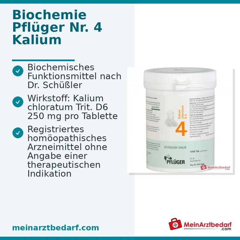 Biochemie Pflüger Nr. 4 Kalium chloratum D6 Tabletten 100 Stück