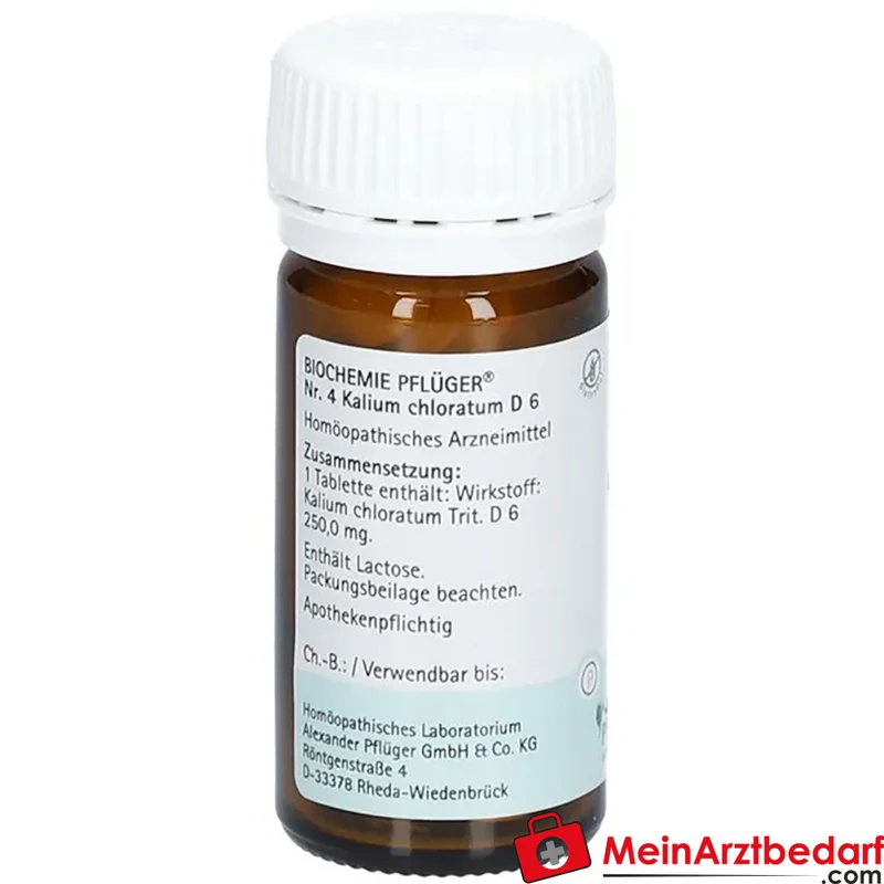 Biochemie Pflüger Nr. 4 Kalium chloratum D6 Tabletten 100 Stück