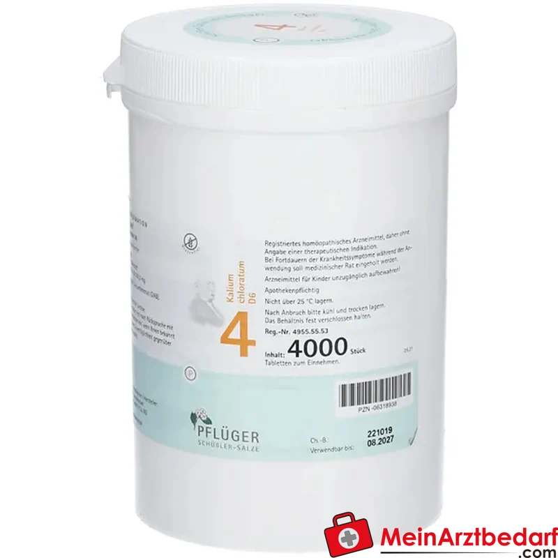 Biochemie Pflüger Nr. 4 Kalium chloratum D6 Tabletten 100 Stück