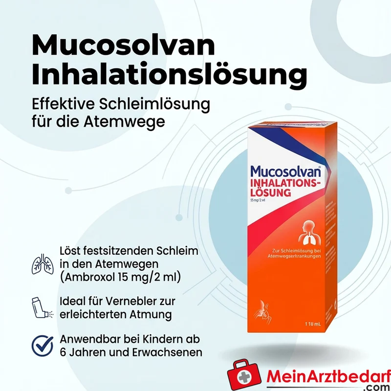 Mucosolvan Ambroxol 15 mg/2 ml Inhalationslösung Ampulle