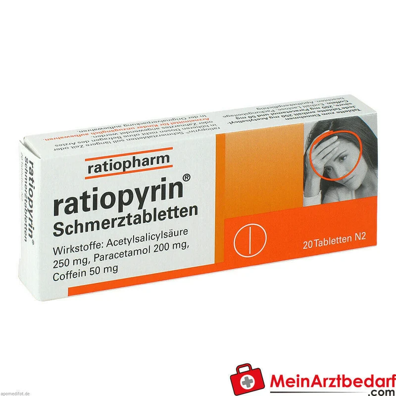 RatioPyrin Schmerztabletten Paracetamol/Acetylsalicylsäure/Coffein Tabletten