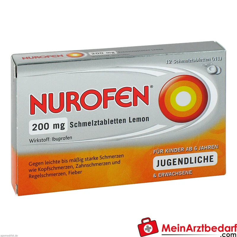 Nurofen Ibuprofen 200 mg Schmelztabletten Lemon