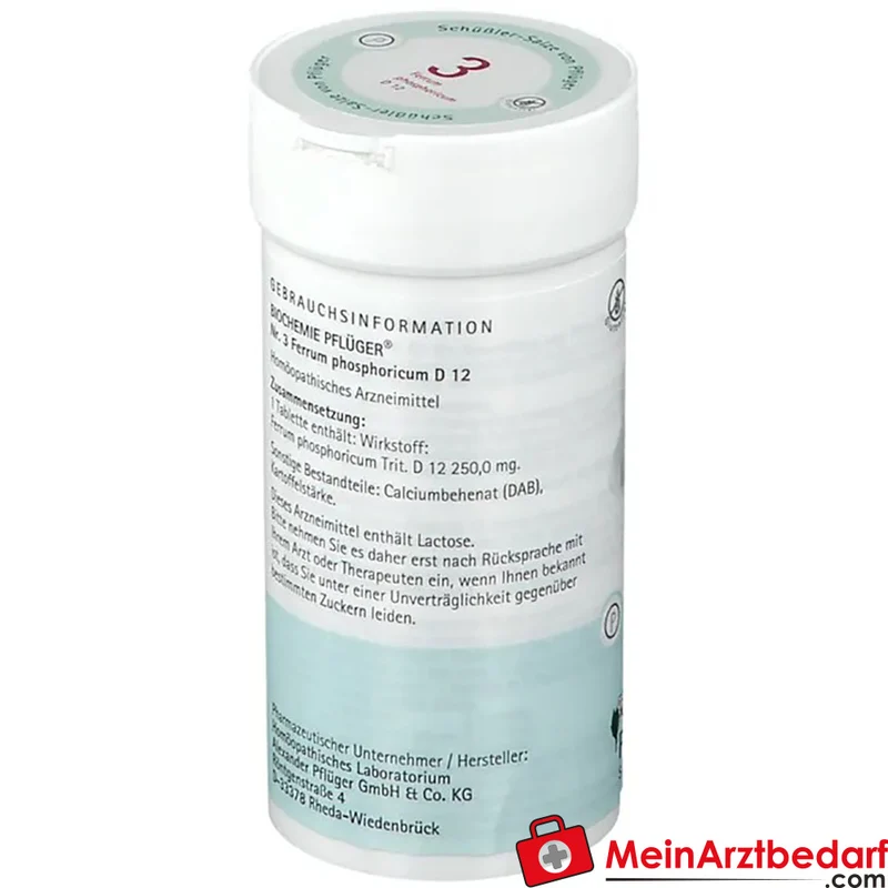 Biochemie Pflüger Nr. 3 Ferrum phosphoricum D12 Tabletten 400 Stück