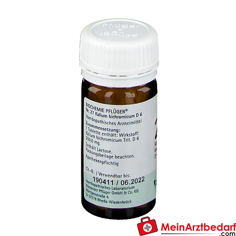 Biochemie Pflüger Nr. 27 Kalium bichromicum D6 Tabletten 100 Stück