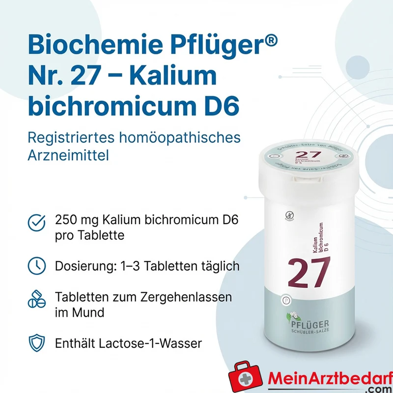 Biochemie Pflüger Nr. 27 Kalium bichromicum D6 Tabletten 100 Stück