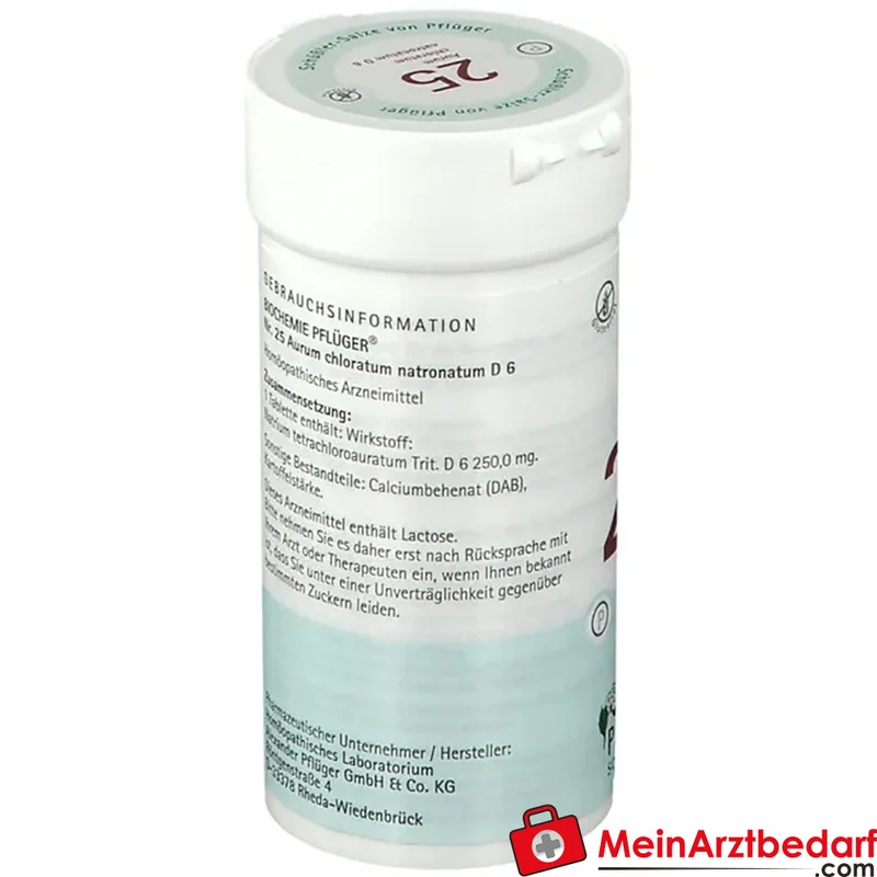 Biochemie Pflüger Aurum chloratum natronatum D6 Tabletten 250 mg, 100 St
