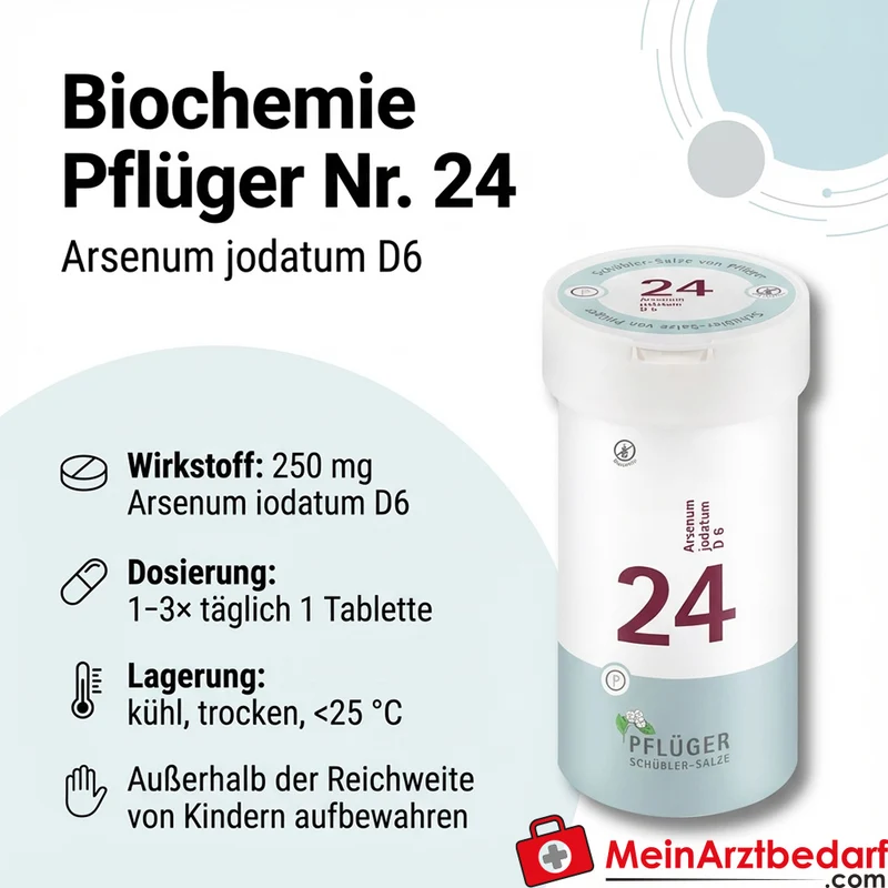 Biochemie Pflüger Nr. 24 Arsenum iodatum D6 Tabletten 250 mg