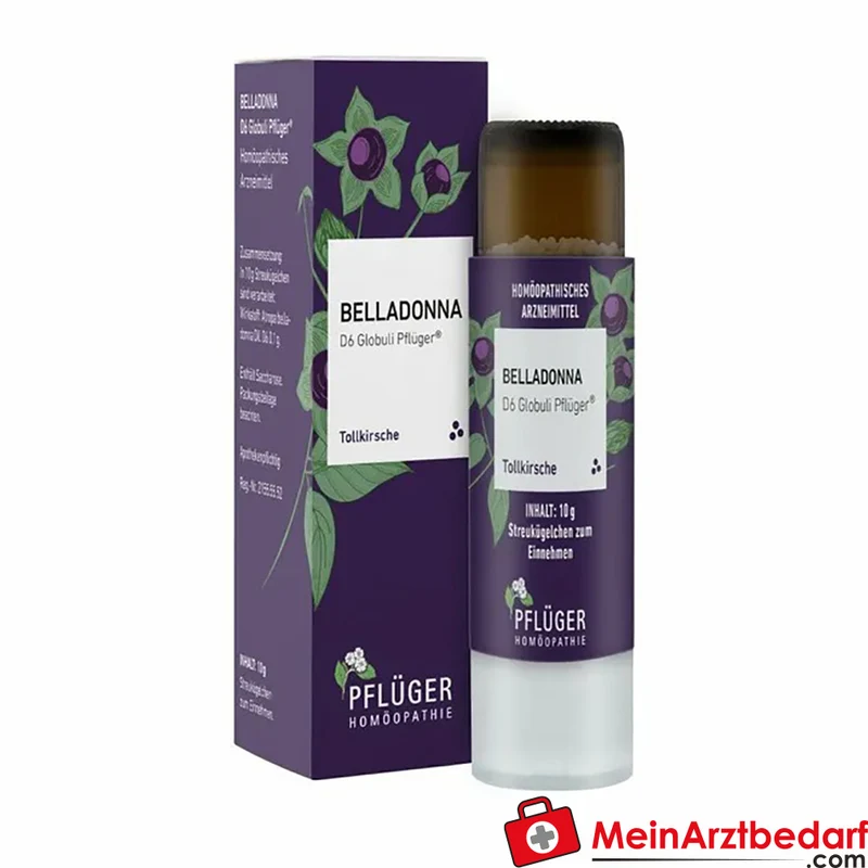 Pflüger Belladonna D6 Globuli (Atropa belladonna D6) 10 g