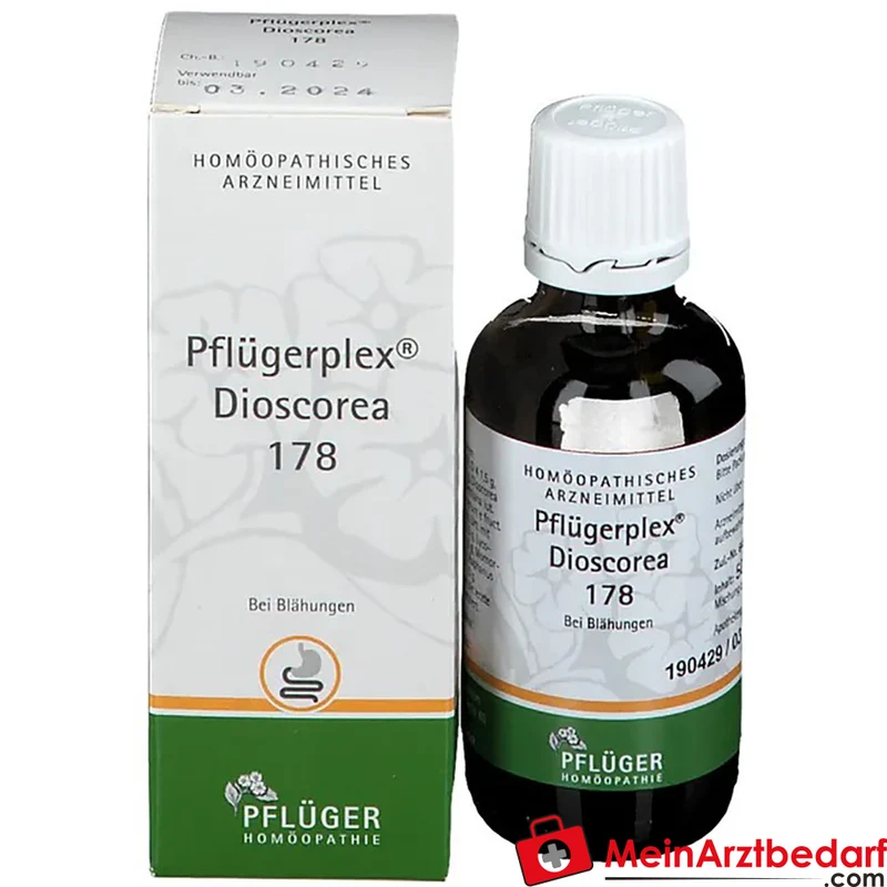 Pflügerplex Dioscorea 178 mit Carbo vegetabilis und Lycopodium Globuli