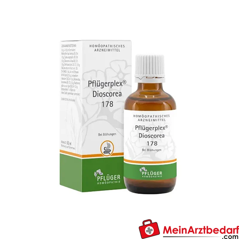 Pflügerplex Dioscorea 178 mit Carbo vegetabilis und Lycopodium Globuli