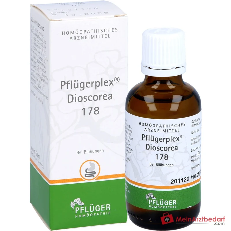 Pflügerplex Dioscorea 178 mit Carbo vegetabilis und Lycopodium Globuli