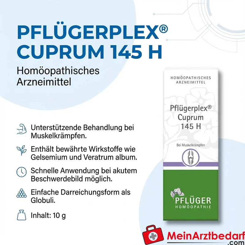 Pflügerplex Cuprum 145 H homöopathisches Arzneimittel Globuli 10 g