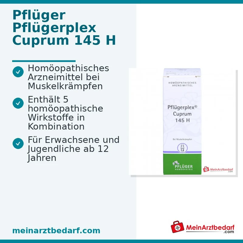 Pflügerplex Cuprum 145 H homöopathisches Arzneimittel Globuli 10 g