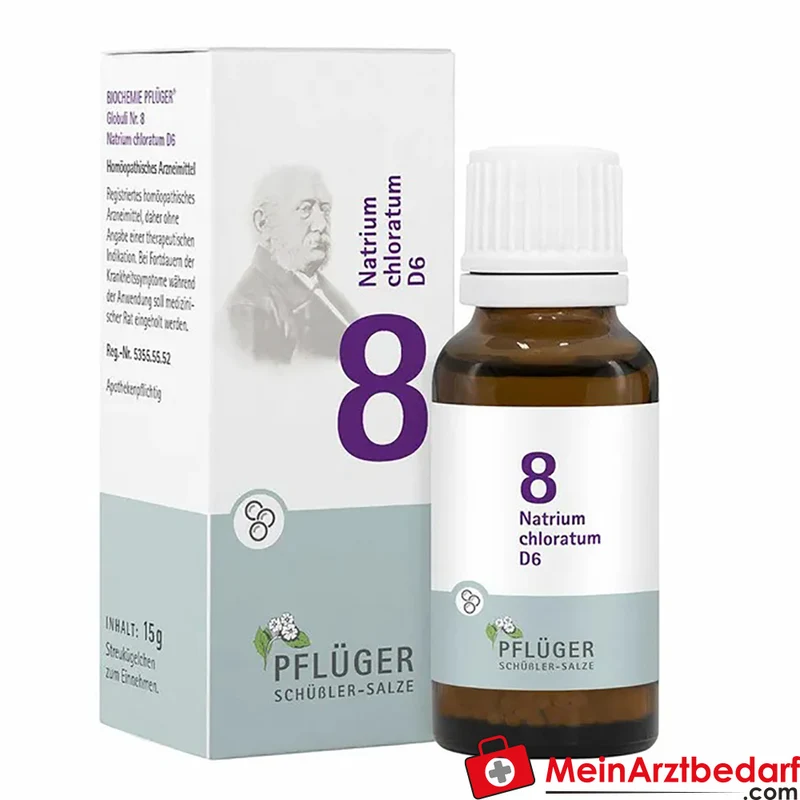 BIOCHEMIE PFLÜGER Nr. 8 Natrium chloratum D6 Globuli 4 g