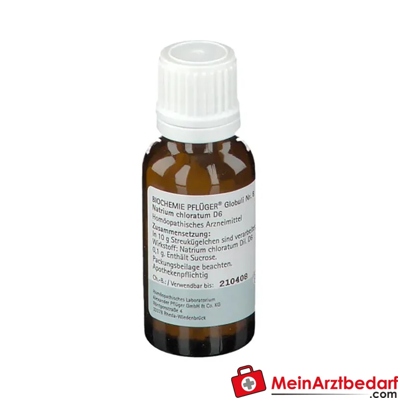BIOCHEMIE PFLÜGER Nr. 8 Natrium chloratum D6 Globuli 4 g