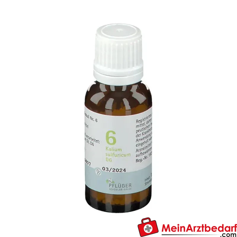 BIOCHEMIE PFLÜGER® Nr. 6 Kalium sulfuricum D6 Globuli