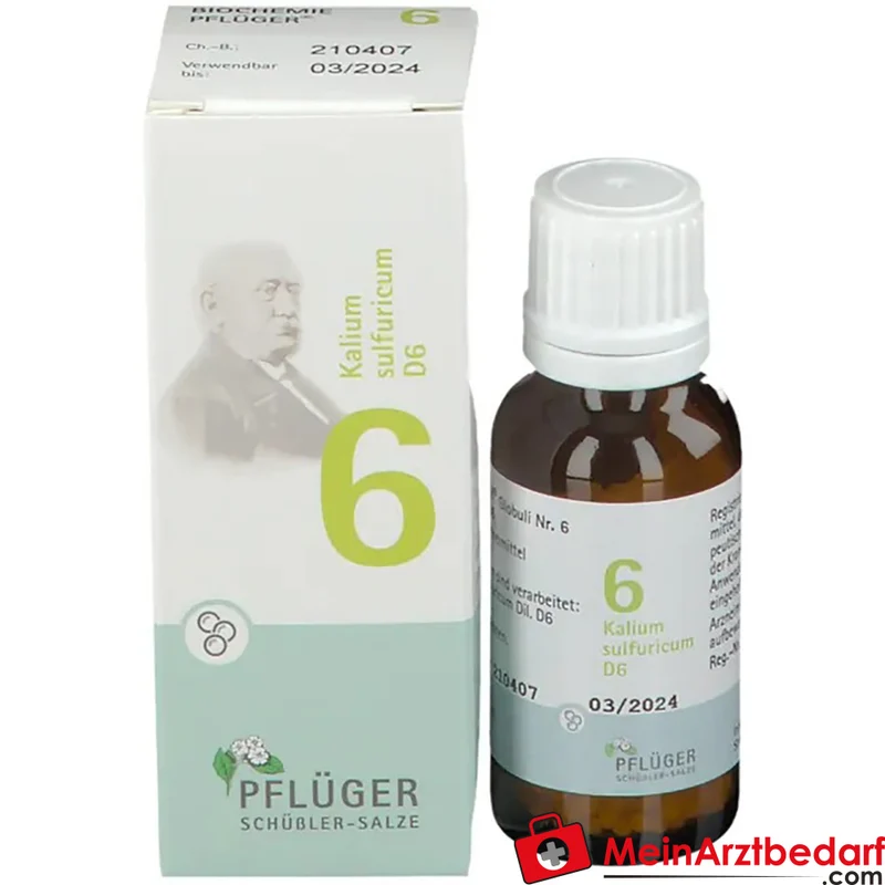 BIOCHEMIE PFLÜGER® Nr. 6 Kalium sulfuricum D6 Globuli