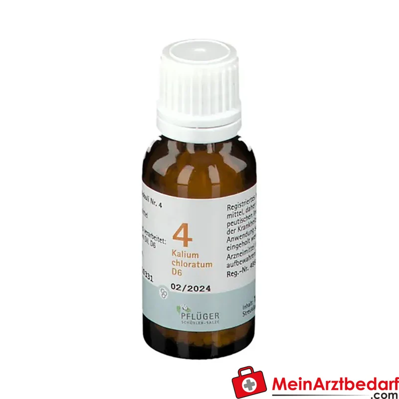 PFLÜGER Nr.4 Kalium chloratum D6 Globuli 4 g
