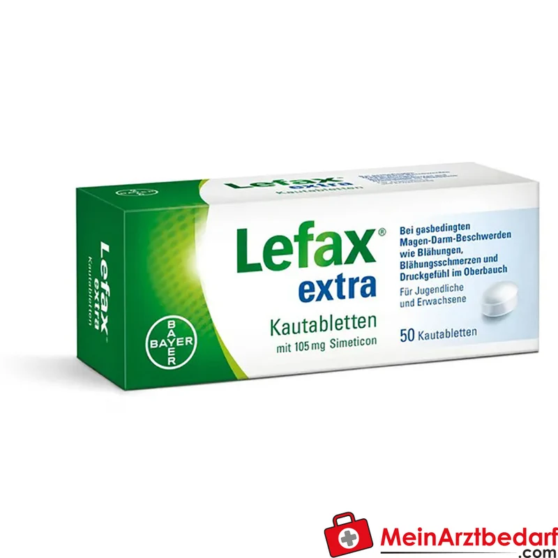 Lefax extra Simeticon Kautabletten Packung