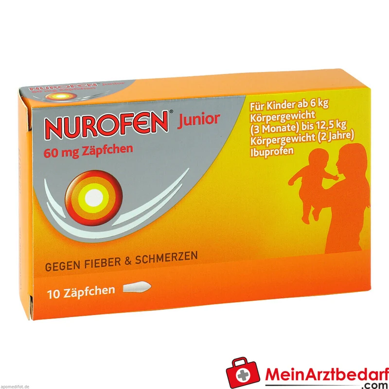 Nurofen Junior 60 mg Zäpfchen für Kinder