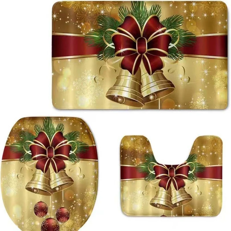 Weihnachts-Themen Badezimmermatte Set