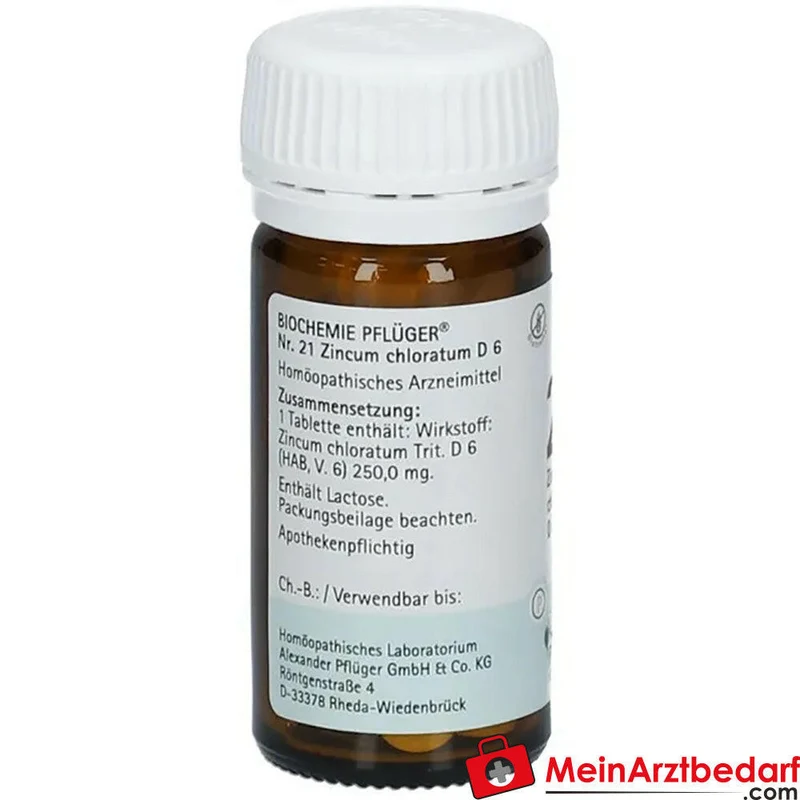 Biochemie Pflüger Nr. 21 Zincum chloratum D6 Tabletten, 400 St.
