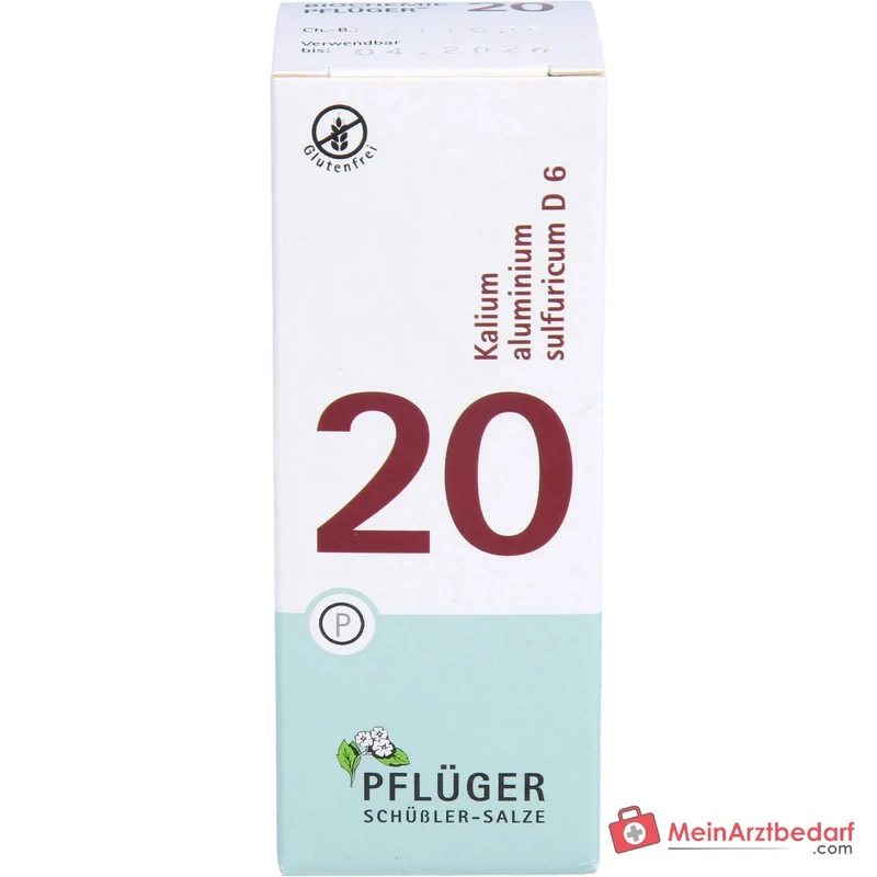 Biochemie Pflüger Nr. 20 Kalium aluminium sulfuricum D6 Tabletten, 100 St.