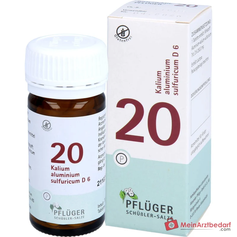 Biochemie Pflüger Nr. 20 Kalium aluminium sulfuricum D6 Tabletten, 100 St.