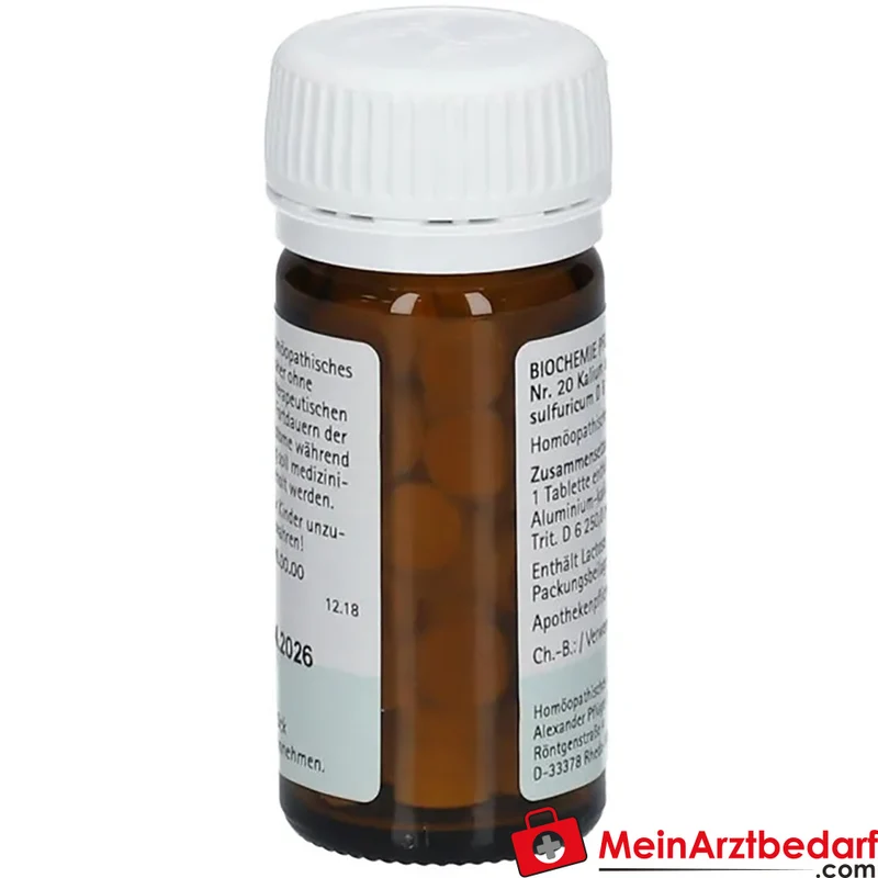 Biochemie Pflüger Nr. 20 Kalium aluminium sulfuricum D6 Tabletten, 100 St.