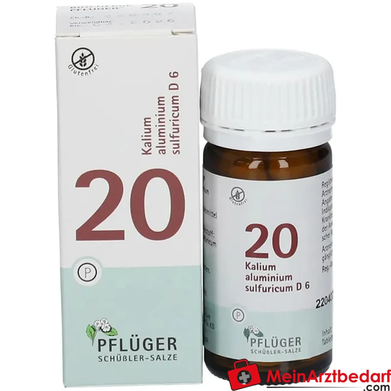 Biochemie Pflüger Nr. 20 Kalium aluminium sulfuricum D6 Tabletten, 100 St.