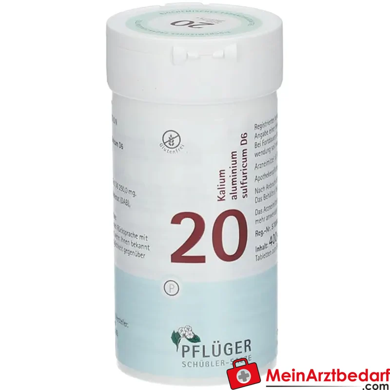 Biochemie Pflüger Nr. 20 Kalium aluminium sulfuricum D6 Tabletten, 100 St.