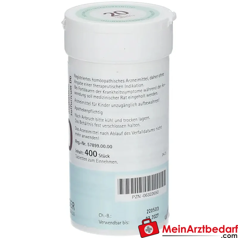 Biochemie Pflüger Nr. 20 Kalium aluminium sulfuricum D6 Tabletten, 100 St.