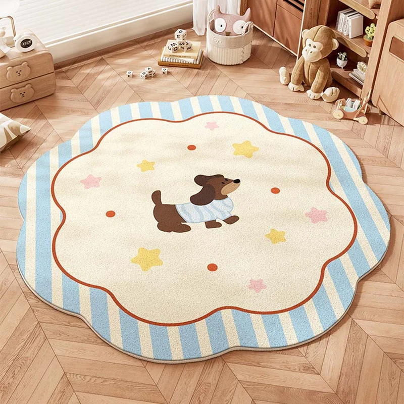 Verspielter Teppich für das Kinderzimmer