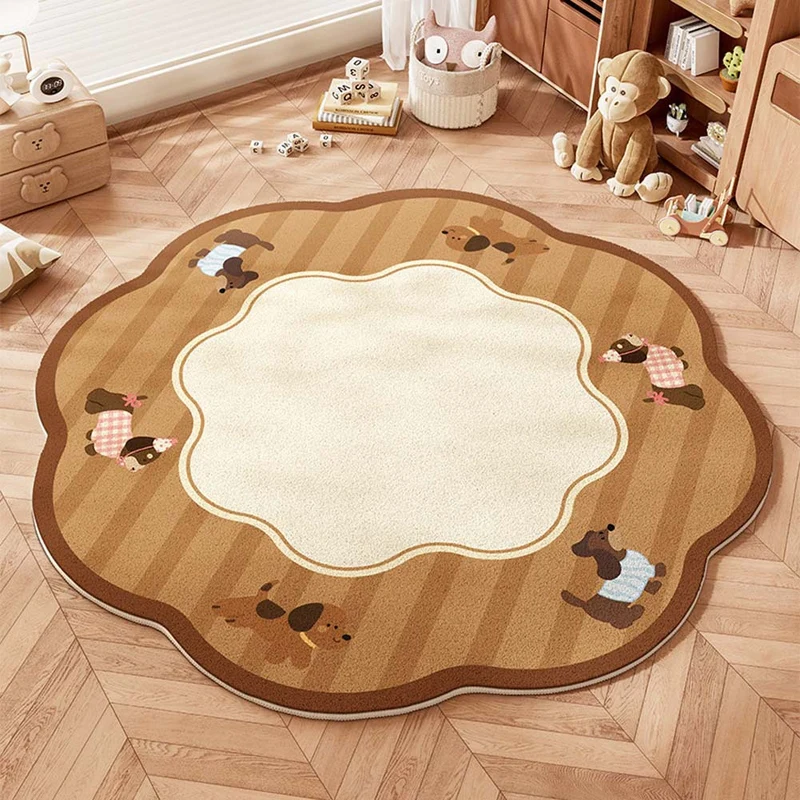 Verspielter Teppich für das Kinderzimmer