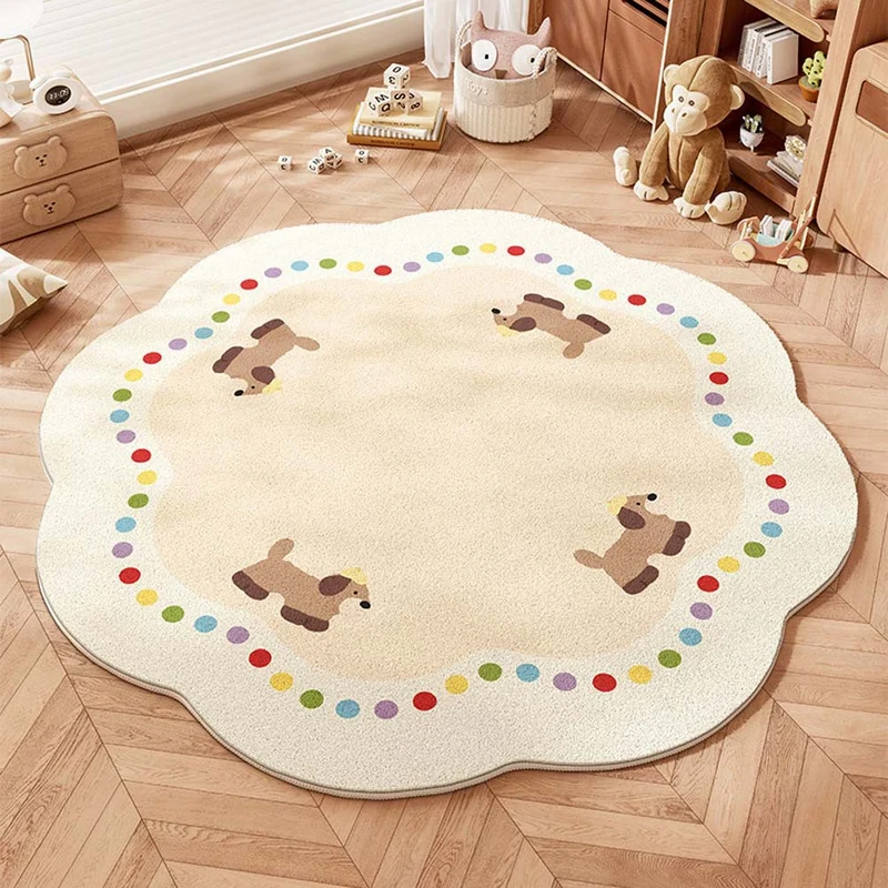 Verspielter Teppich für das Kinderzimmer