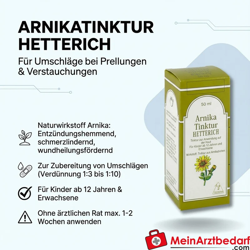 Hetterich Arnikatinktur (Arnica montana) Tinktur