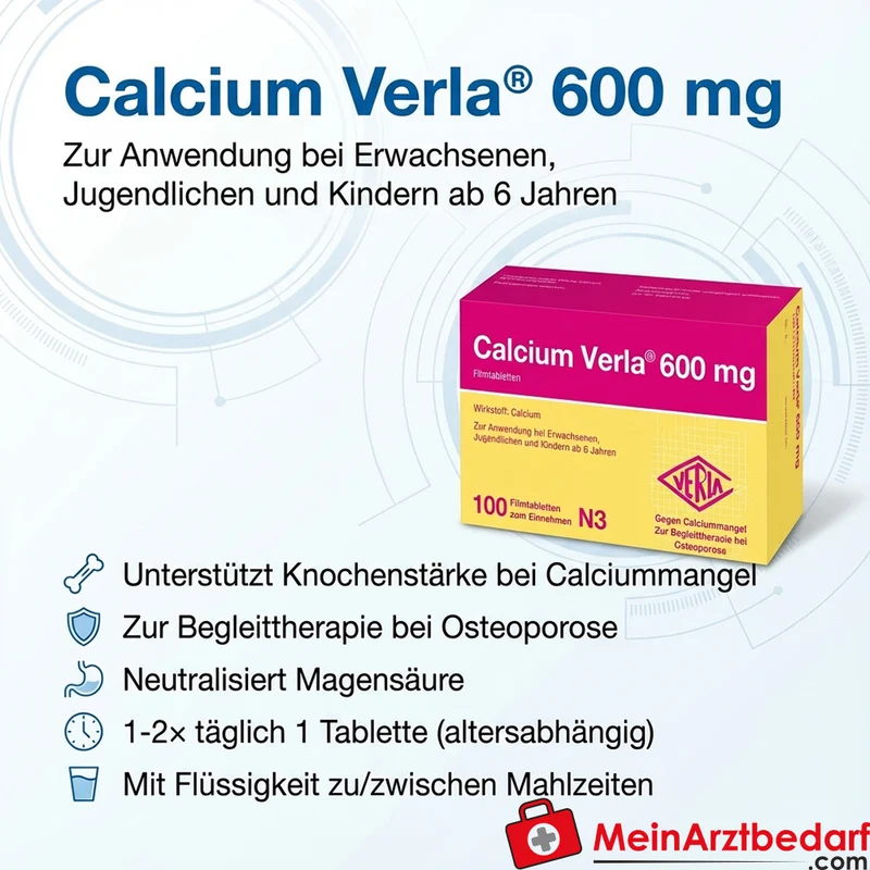 Calcium Verla 600 mg Tabletten