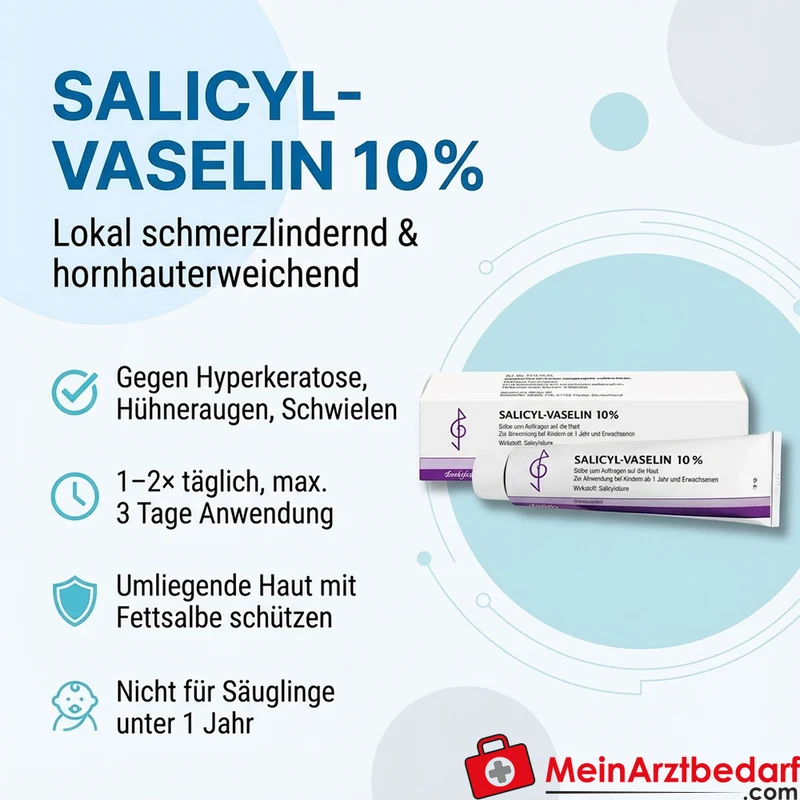 SALICYL-VASELIN Salicylsäure 10% Salbe