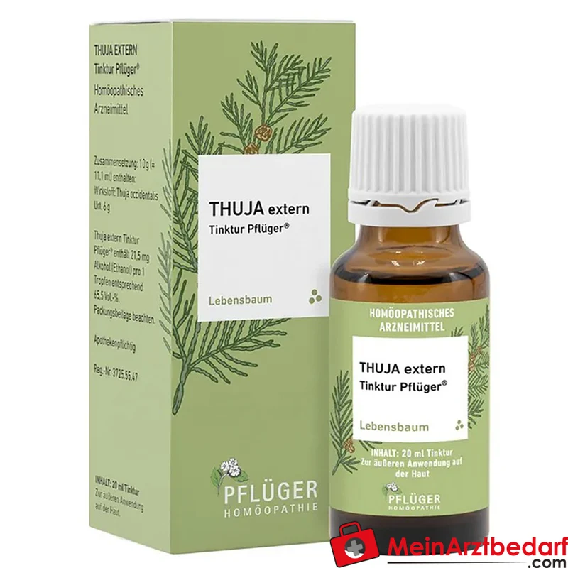 Pflüger Thuja extern Tinktur Thuja occidentalis Urtinktur, 20 ml
