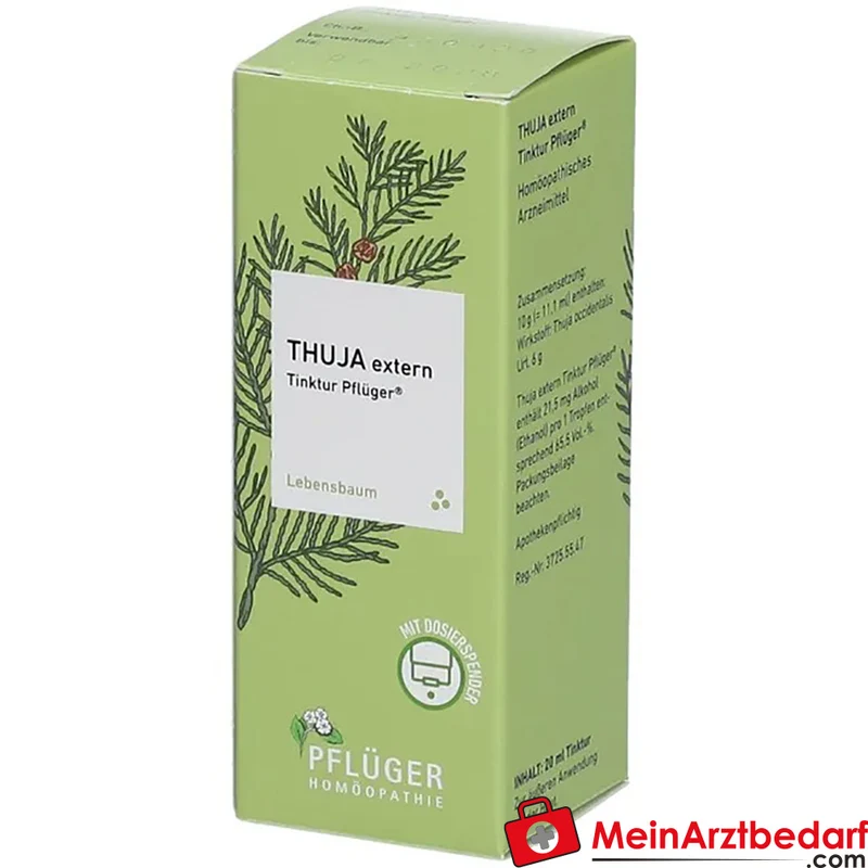 Pflüger Thuja extern Tinktur Thuja occidentalis Urtinktur, 20 ml