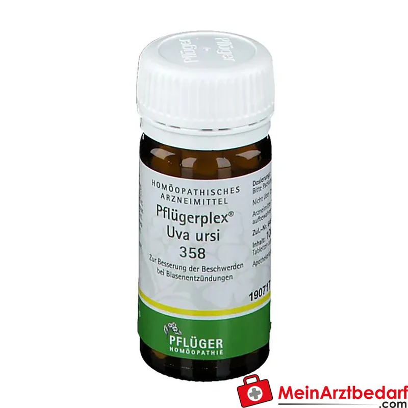 Pflüger Pflügerplex Uva ursi 358 Aconitum napellus / Arctostaphylos uva-ursi / Colocynthis / Hydrargyrum bichloratum / Lytta vesicatoria / Solanum dulcamara / Thuja occidentalis Tabletten, 100 St.